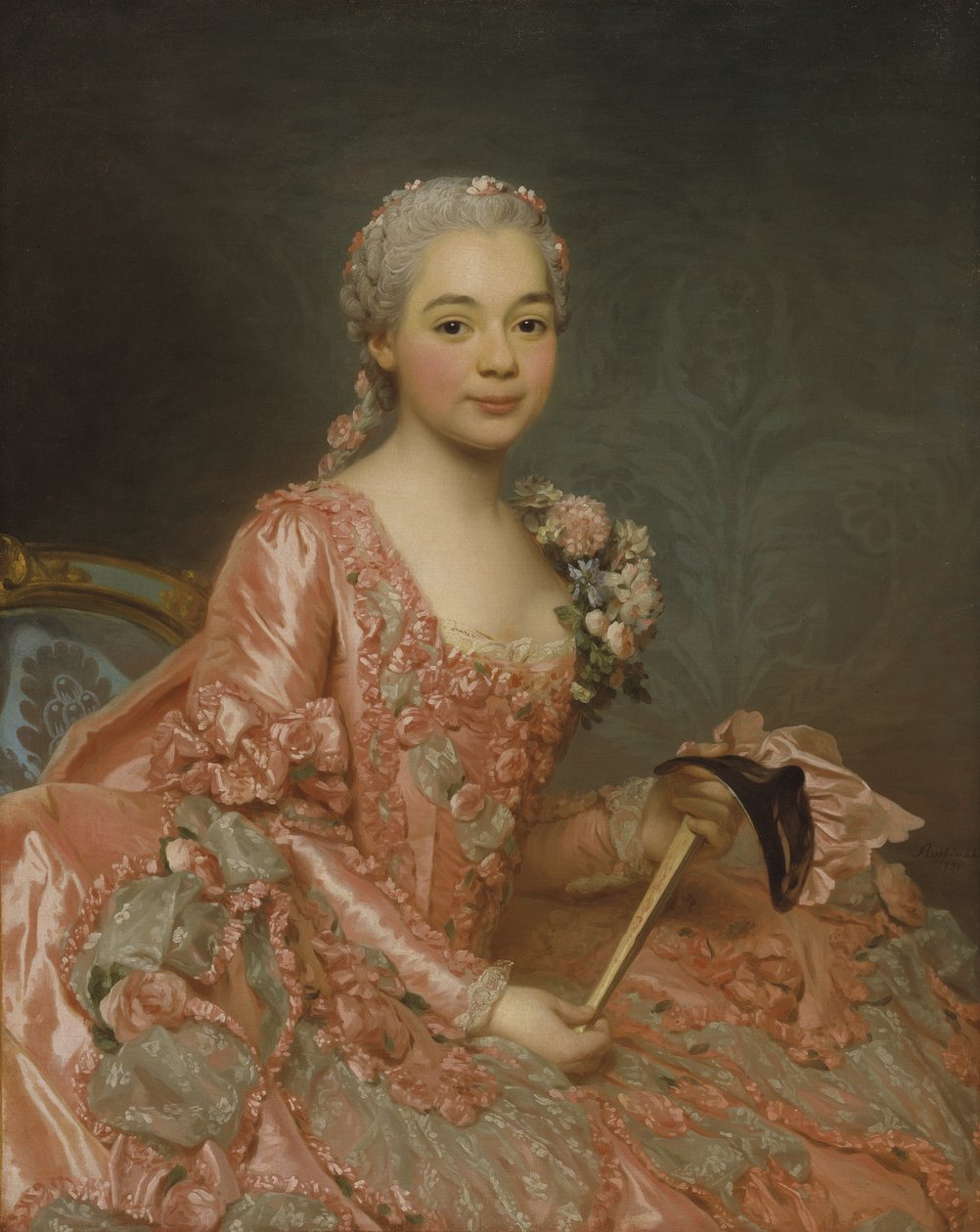 Baronowa Neubourg-Cromière, 1756 autorstwa Alexander Roslin