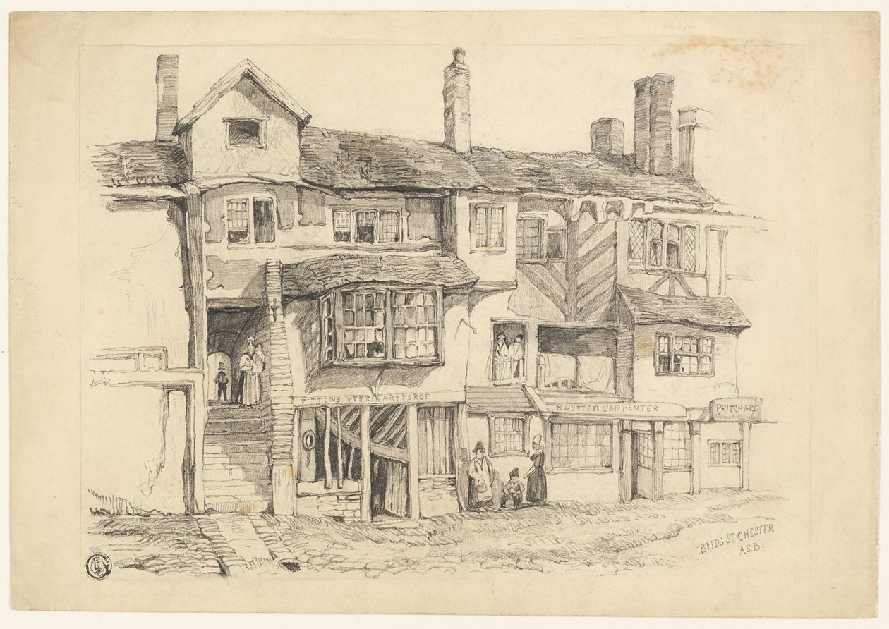 Bridge St. Chester autorstwa Alexander Stuart Boyd