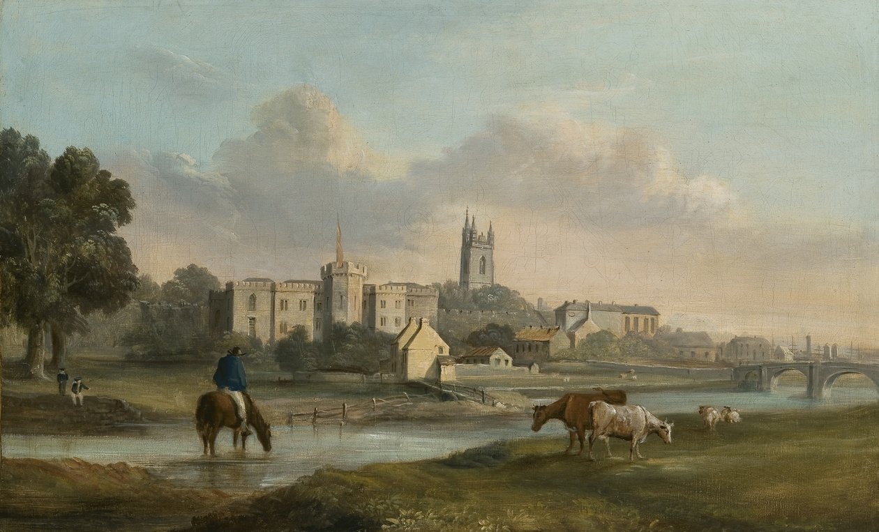 Cardiff od zachodu (olej na płótnie) autorstwa Alexander Wilson