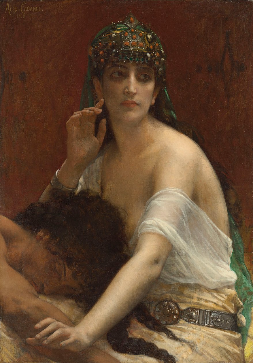 Samson i Dalila autorstwa Alexandre Cabanel