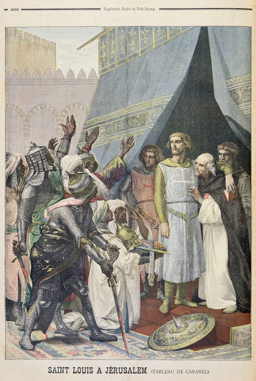 St. Louis w Jerozolimie, ilustracja z ilustrowanego dodatku Le Petit Journal, 11 września 1898 r. autorstwa Alexandre Cabanel
