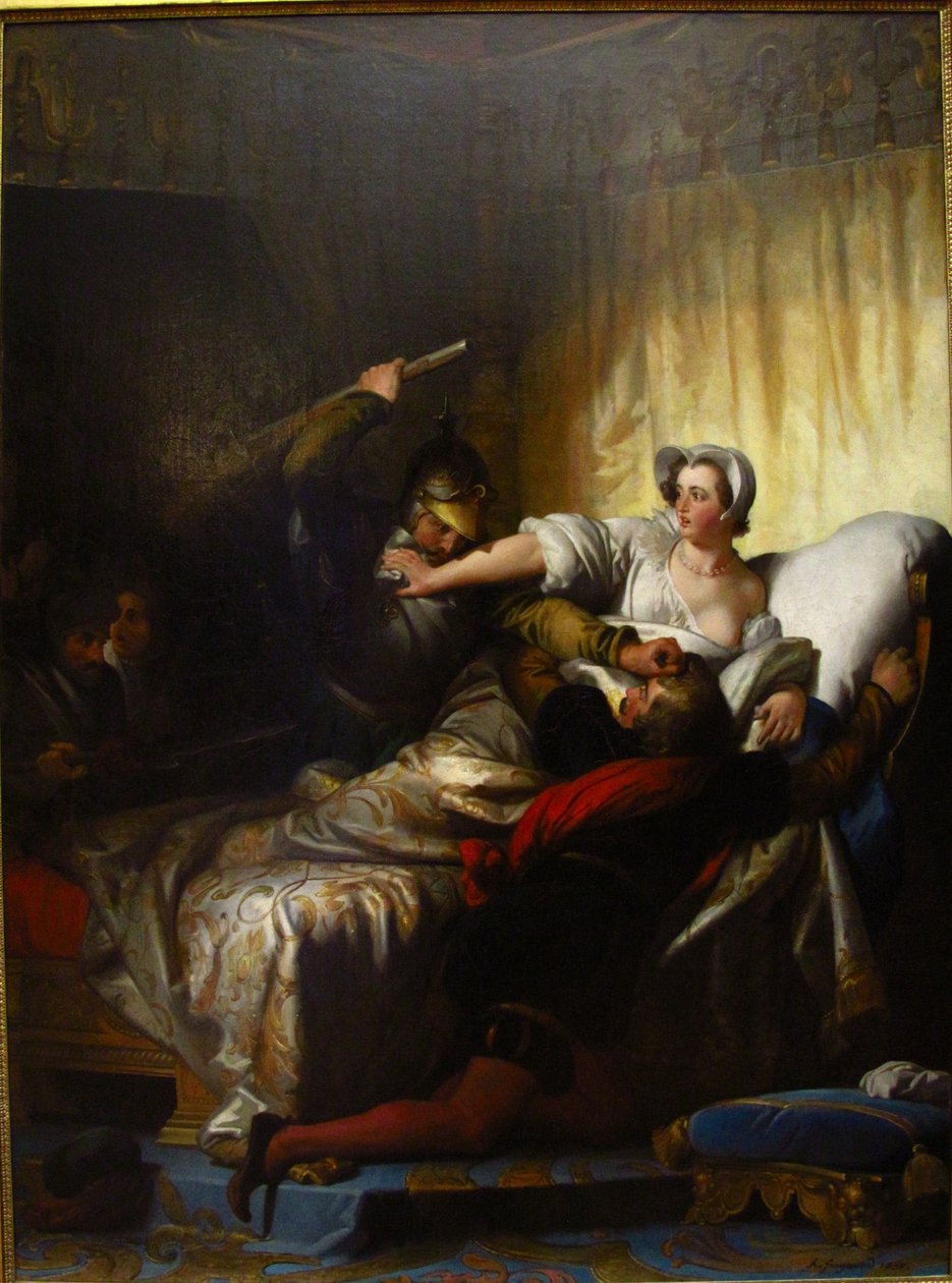 Scena Saint-Barthélémy autorstwa Alexandre Evariste Fragonard