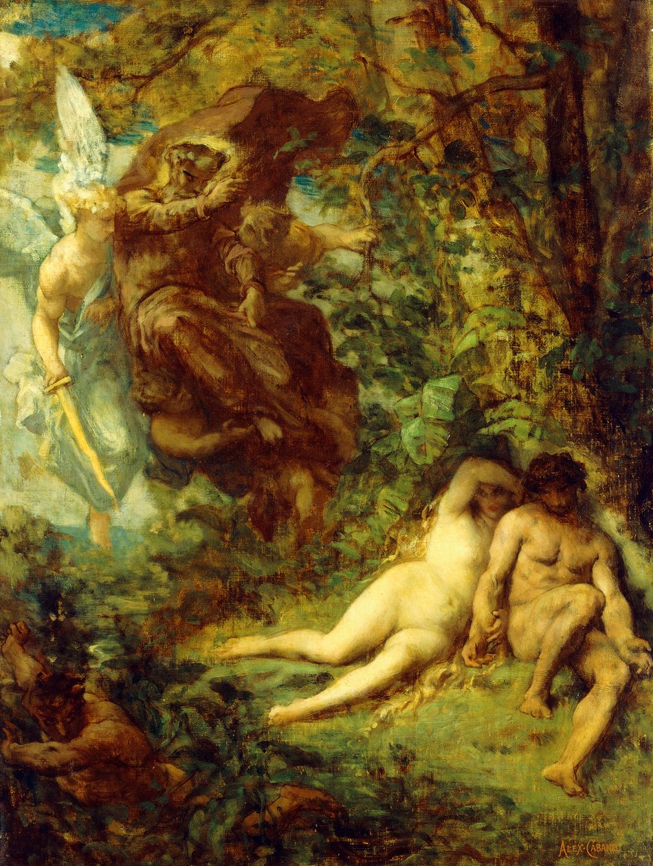 Studiuj dla utraconego raju, autorstwa Alexandre Cabanel