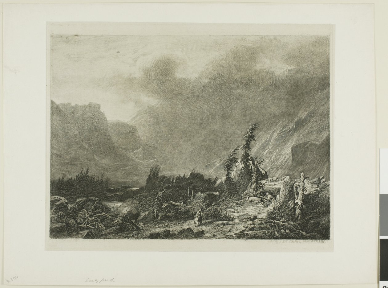 Krajobraz alpejski autorstwa Alexandre Calame