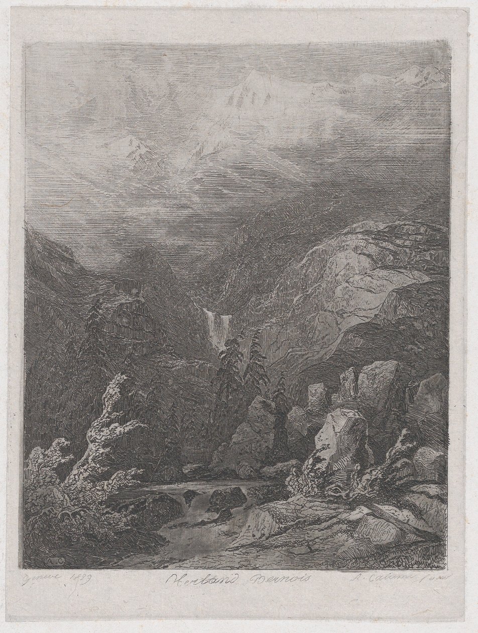 Krajobraz, 1839. autorstwa Alexandre Calame
