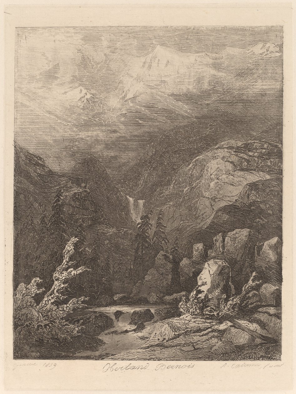 Oberland Berneński autorstwa Alexandre Calame