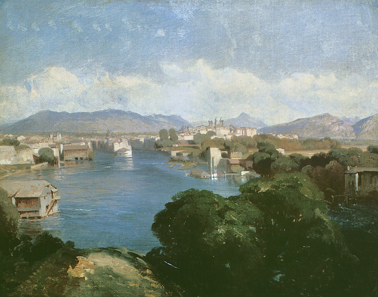 Saint-Jean-Sur, Genewa (olej na płótnie) autorstwa Alexandre Calame