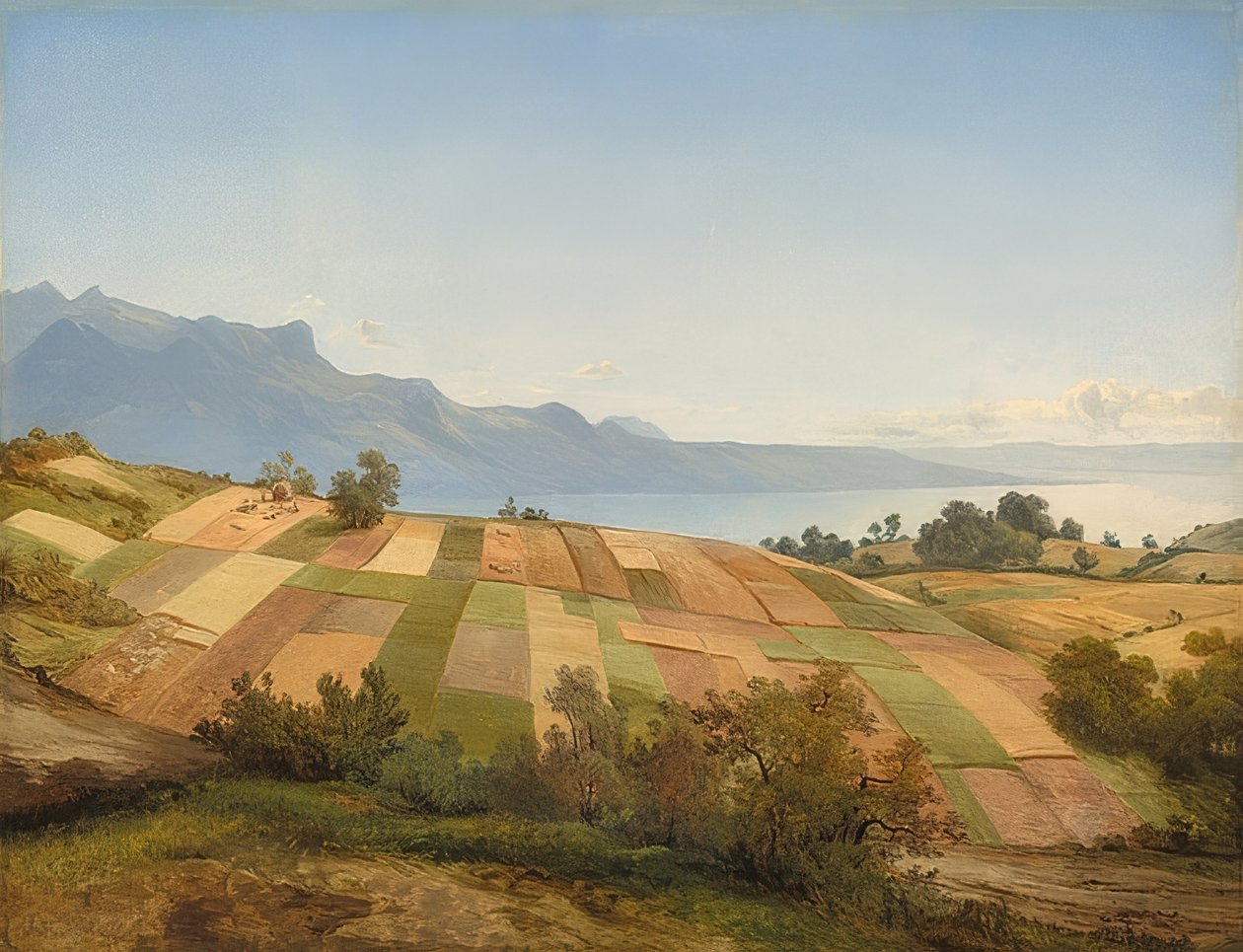 Szwajcarski krajobraz. około 1830 autorstwa Alexandre Calame