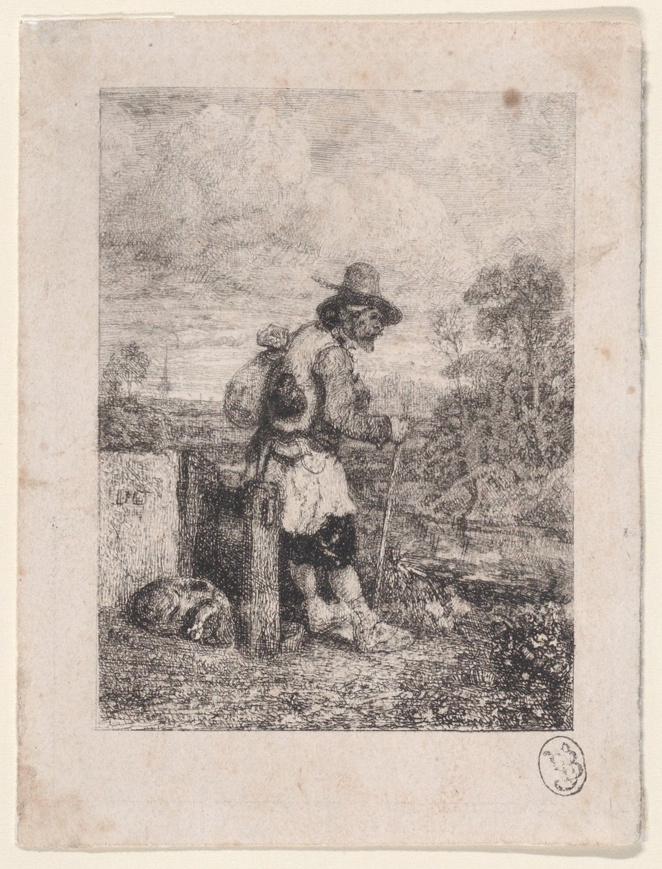 Żebrak, 1833-38. autorstwa Alexandre Gabriel Decamps