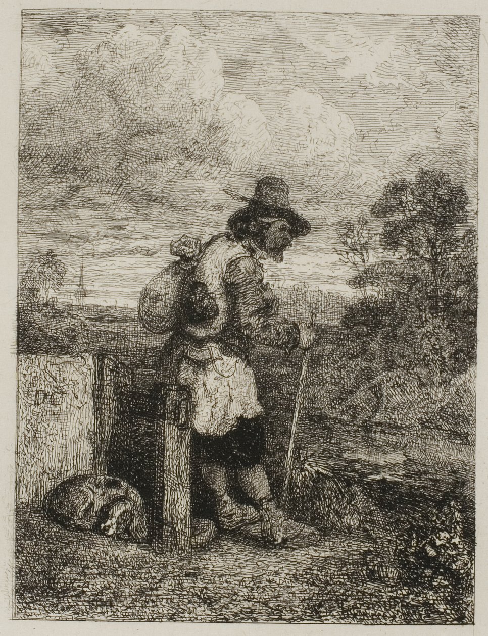 Żebranie autorstwa Alexandre Gabriel Decamps