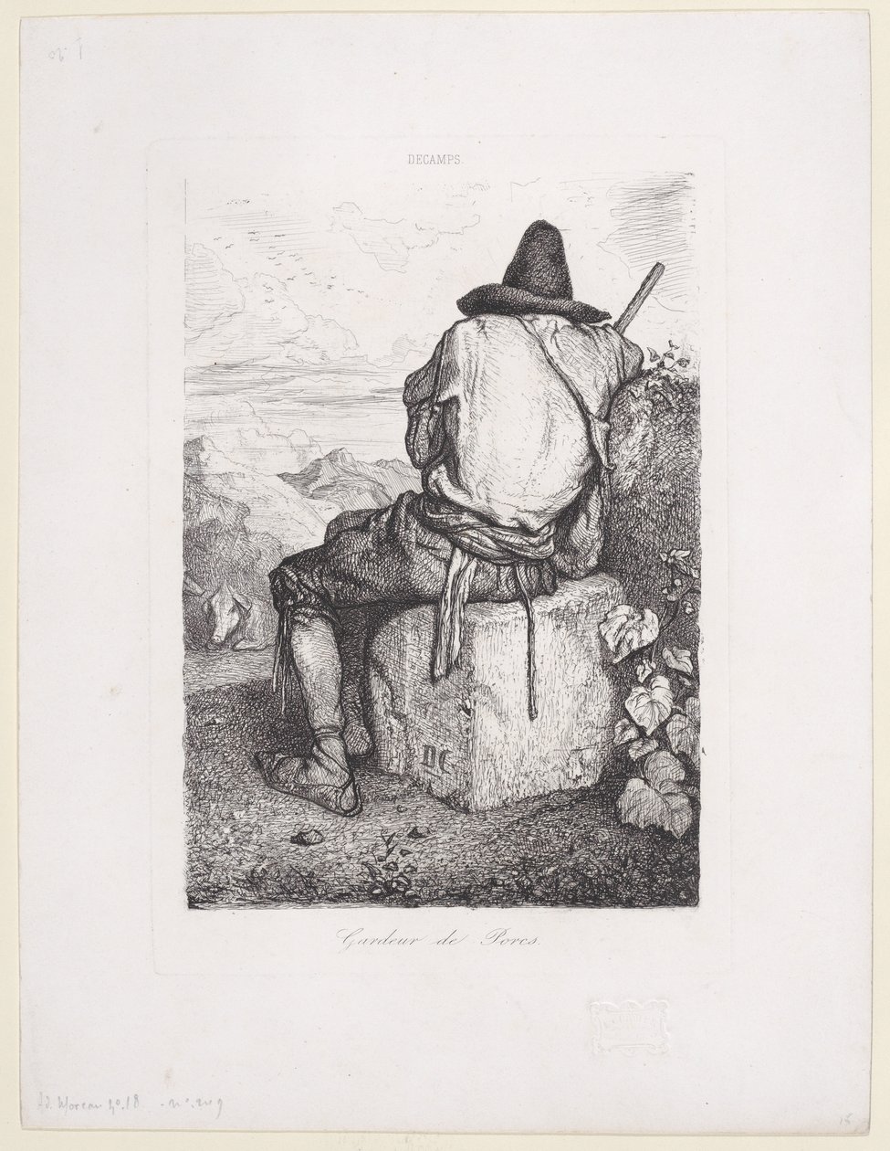 Hodowca świń, 1843. autorstwa Alexandre Gabriel Decamps