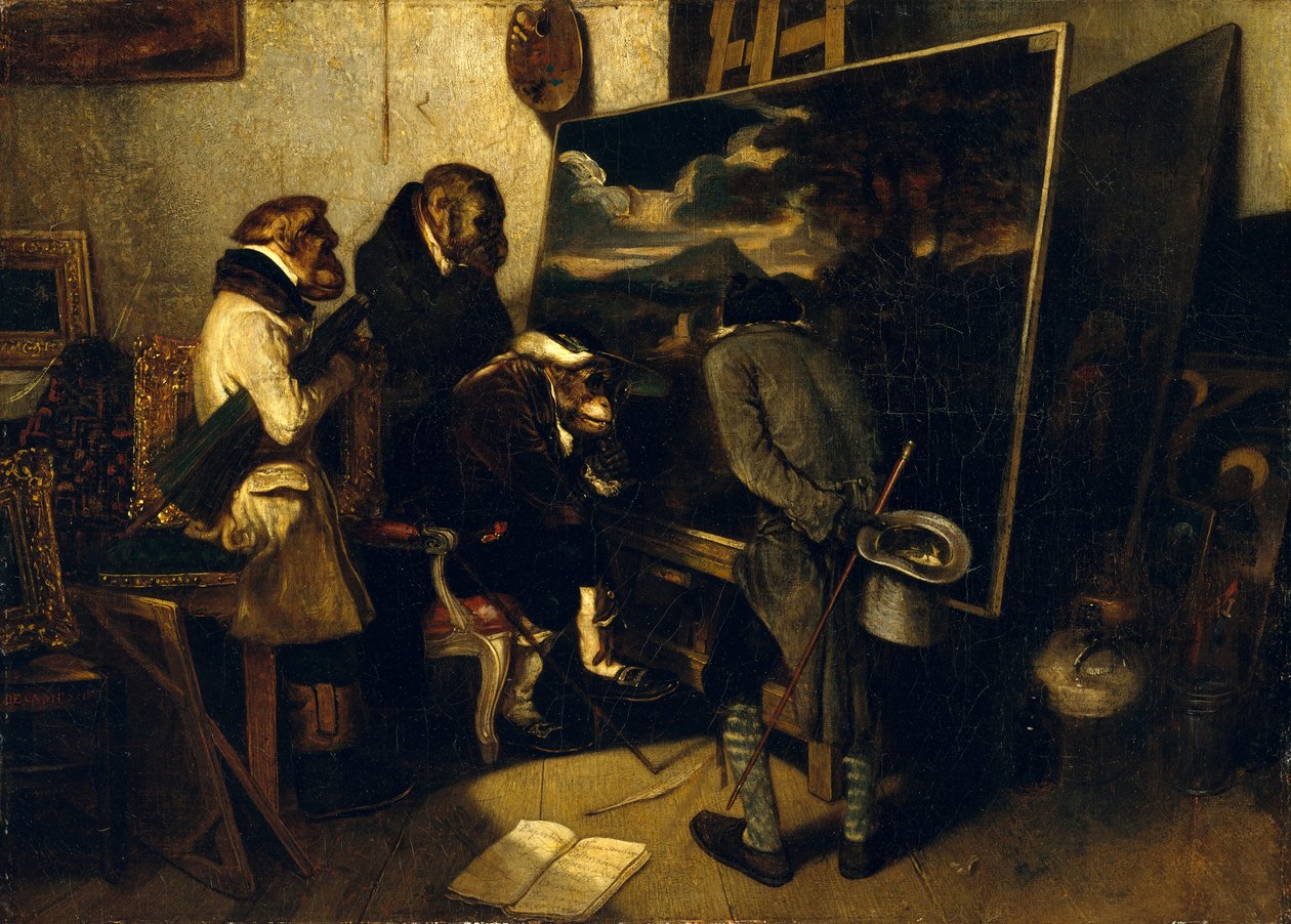 Eksperci, 1837. autorstwa Alexandre Gabriel Decamps