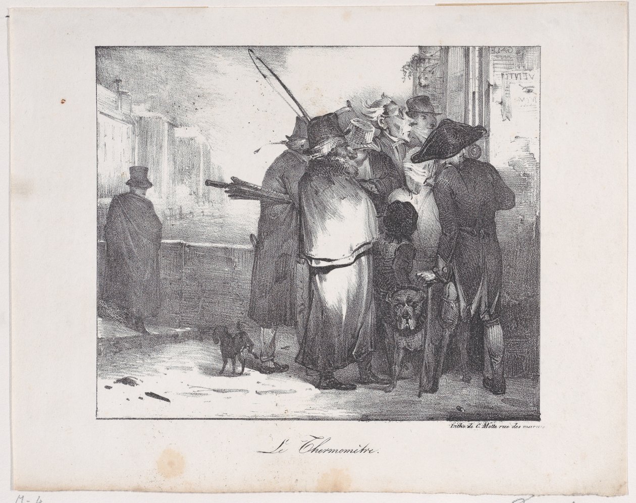 Termometr, 1823. autorstwa Alexandre Gabriel Decamps