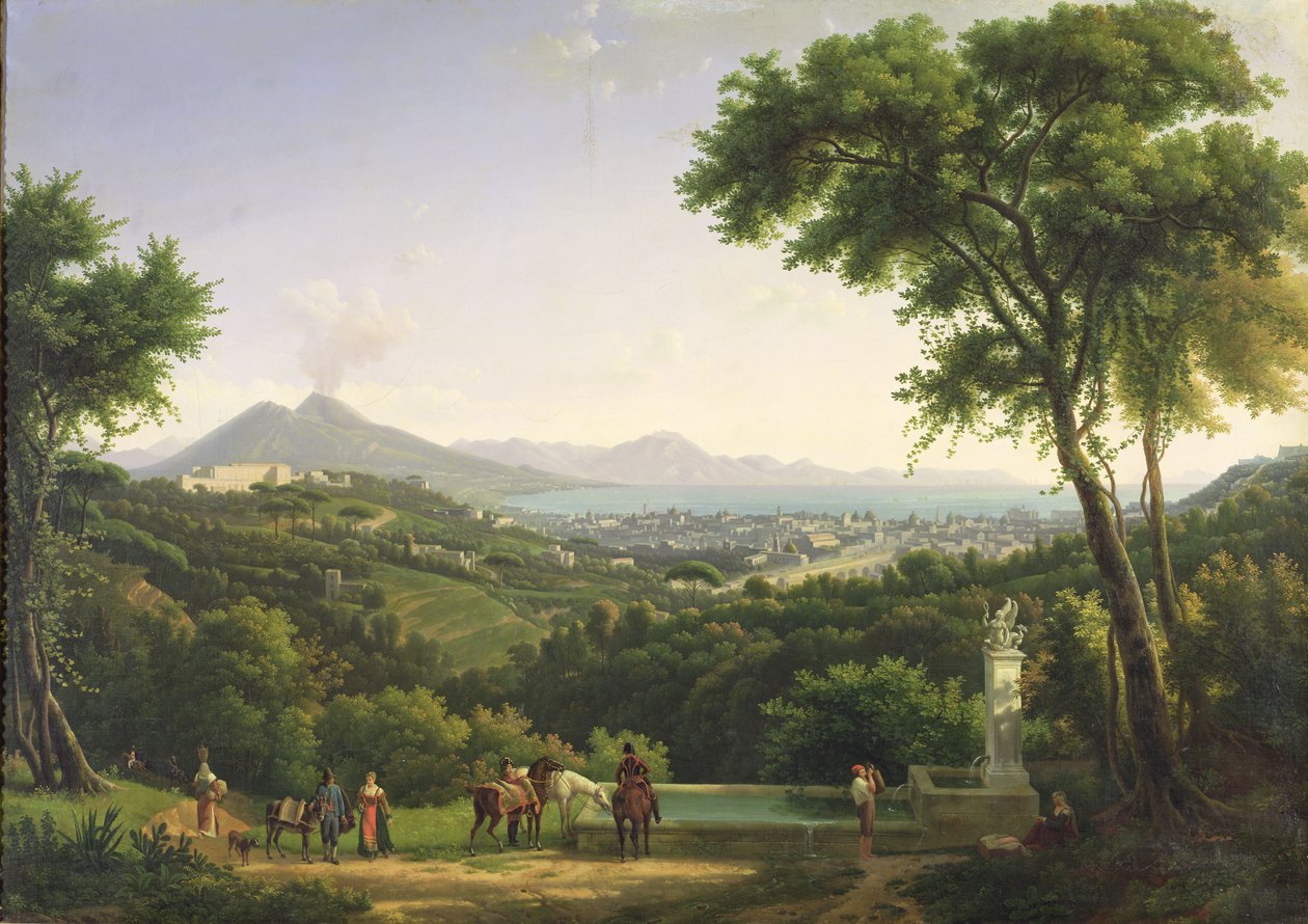Widok Neapolu z Capodimonte, 1813 autorstwa Alexandre Hyacinthe Dunouy