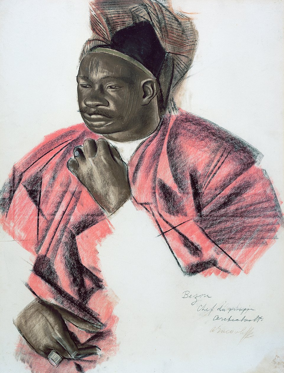 Bezou, 1927 (kreda na papierze) autorstwa Alexandre Iacovleff