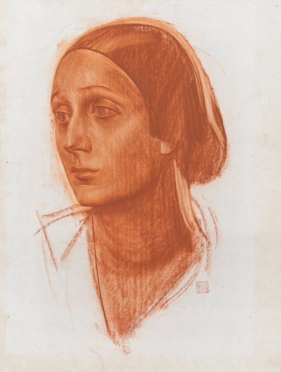 Anna Pawłowa autorstwa Aleksandra Jewgieniewicza Jakowlewa (1887-1938) autorstwa Alexandre Jacovleff