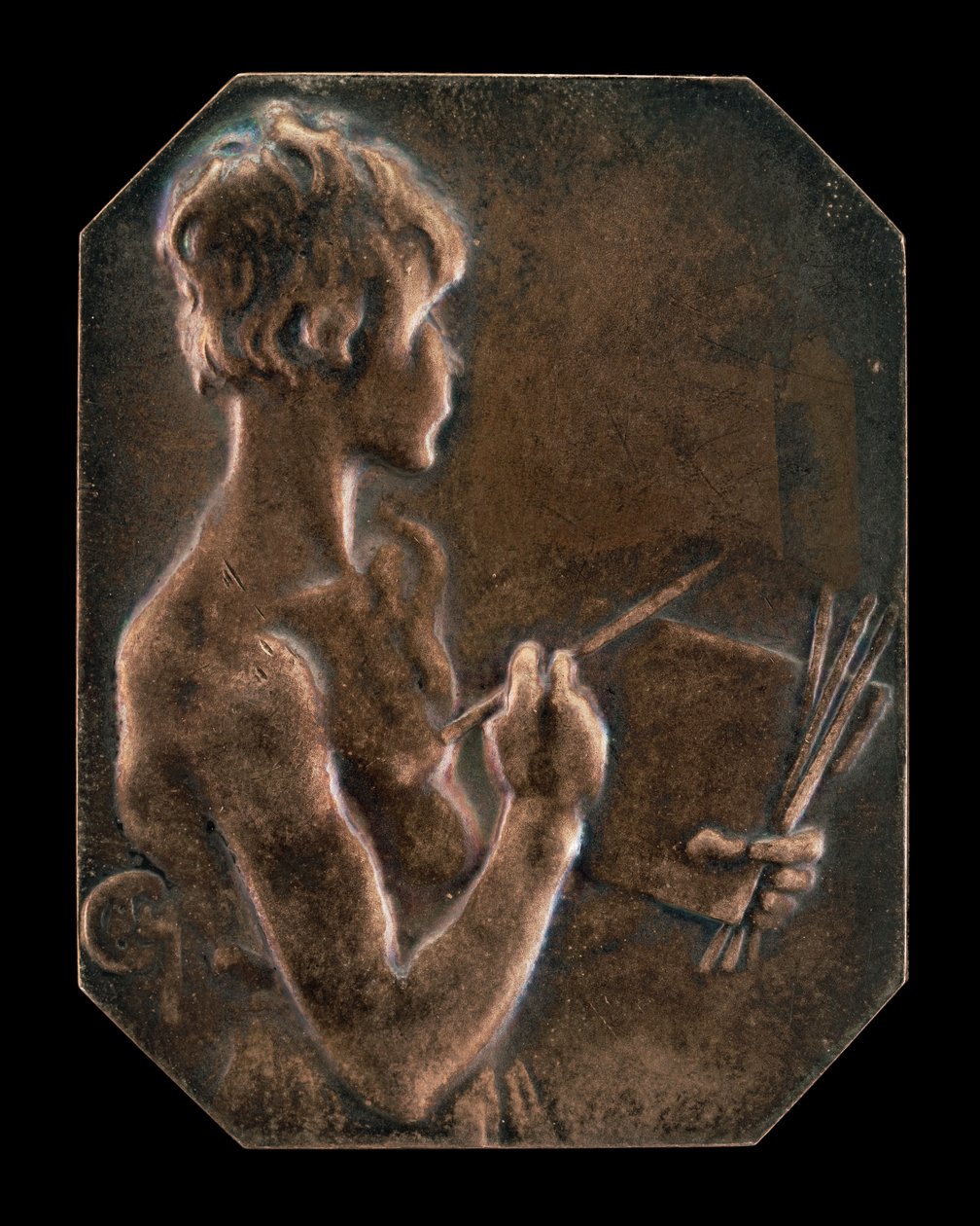 Malarstwo Obraz [awers], 1897. autorstwa Alexandre Louis Marie Charpentier