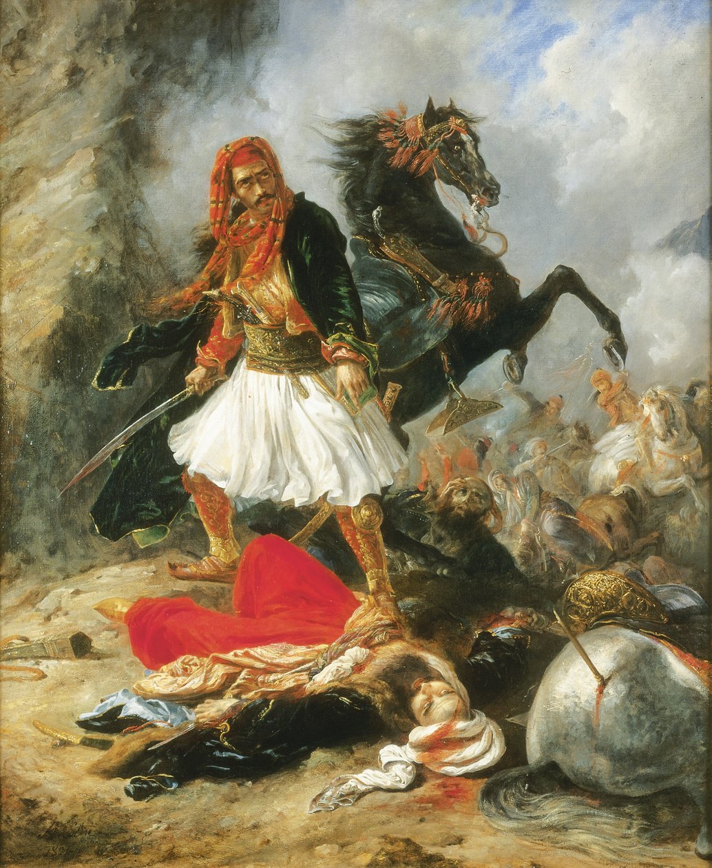 Giaour, 1826 autorstwa Alexandre Marie Colin