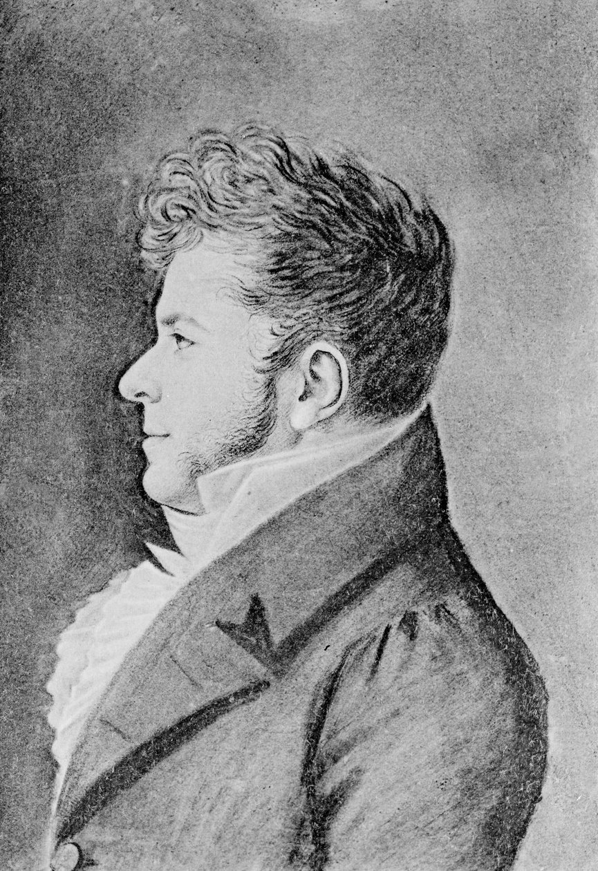 Młody Stendhal, ok. 1815 r. autorstwa Alexandre Marie Longuet