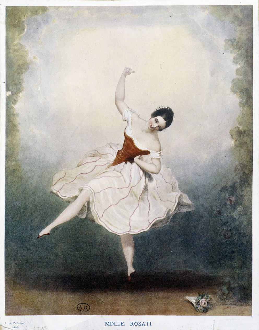 Taniec klasyczny: Miss Rosati w 1848 r. autorstwa Alexandre de Valentini