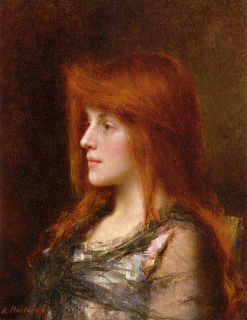 Portret młodej urody autorstwa Alexei Harlamov
