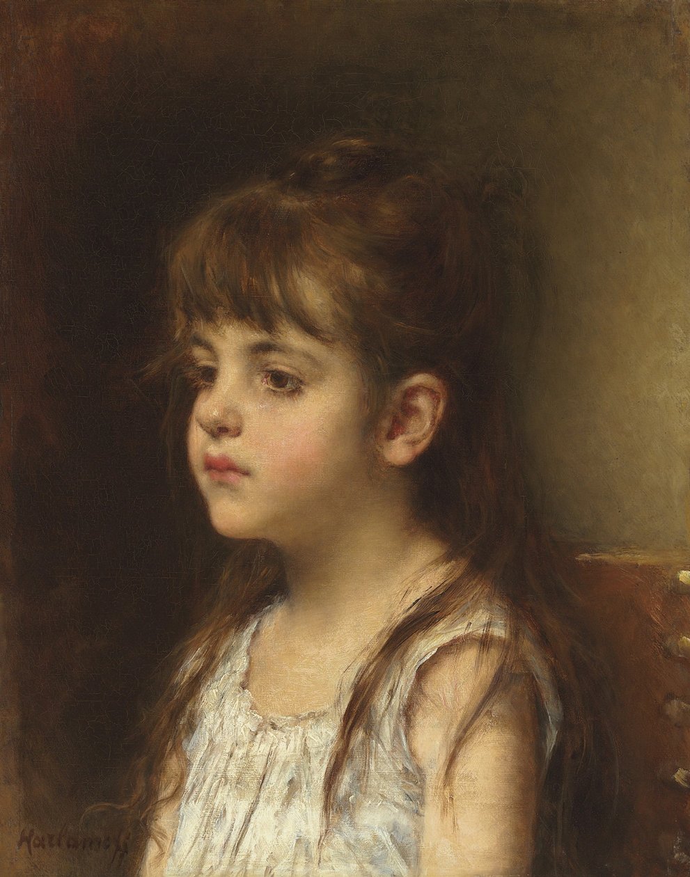Portret młodej dziewczyny autorstwa Alexei Harlamov