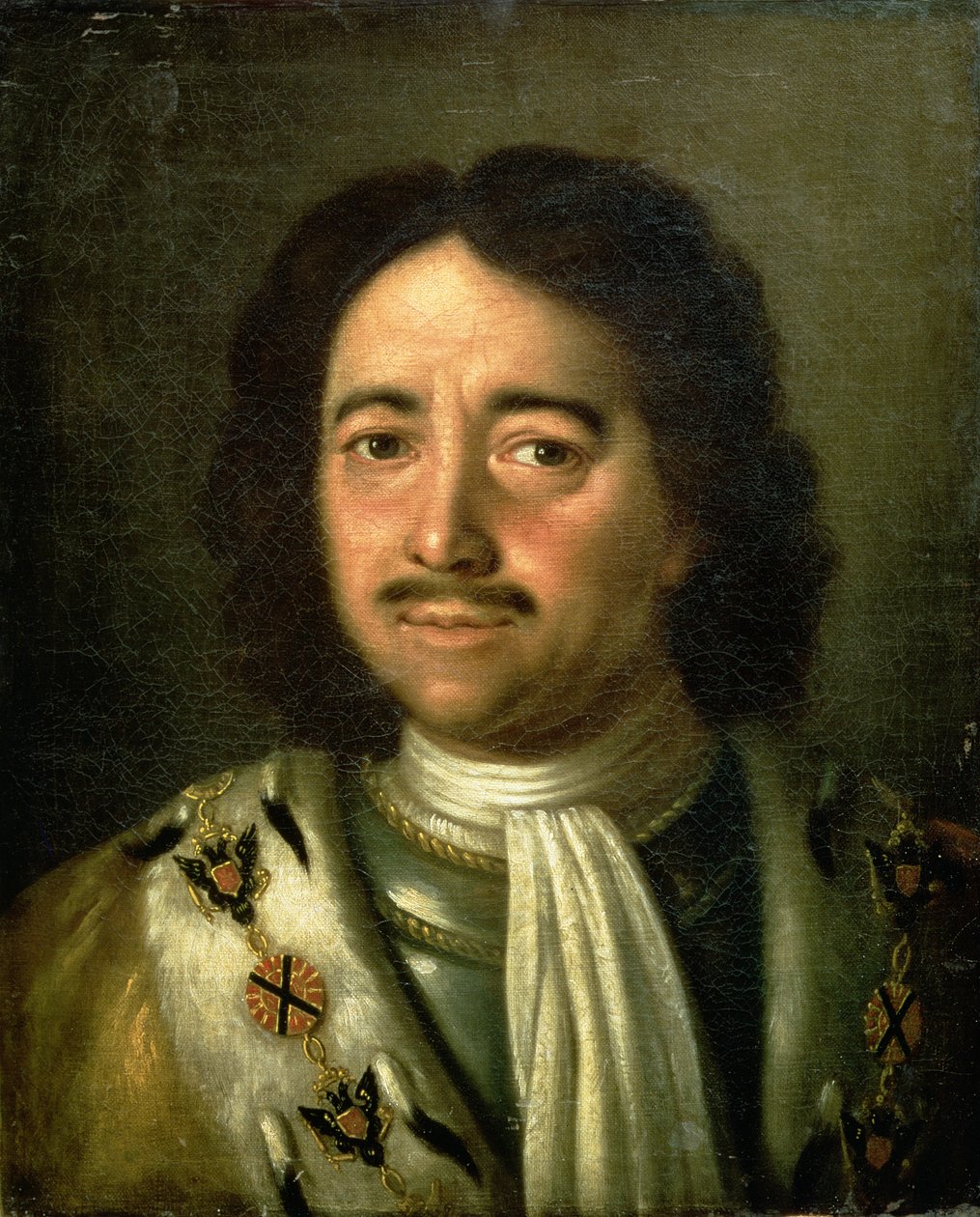 Portret cara Piotra I Wielkiego (1672-1725) 1772 autorstwa Alexei Petrovich Antropov