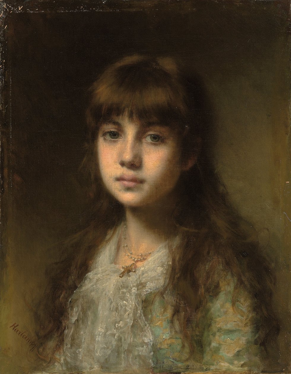 Młoda Modelka, autorstwa Alexei Alexevich Harlamoff