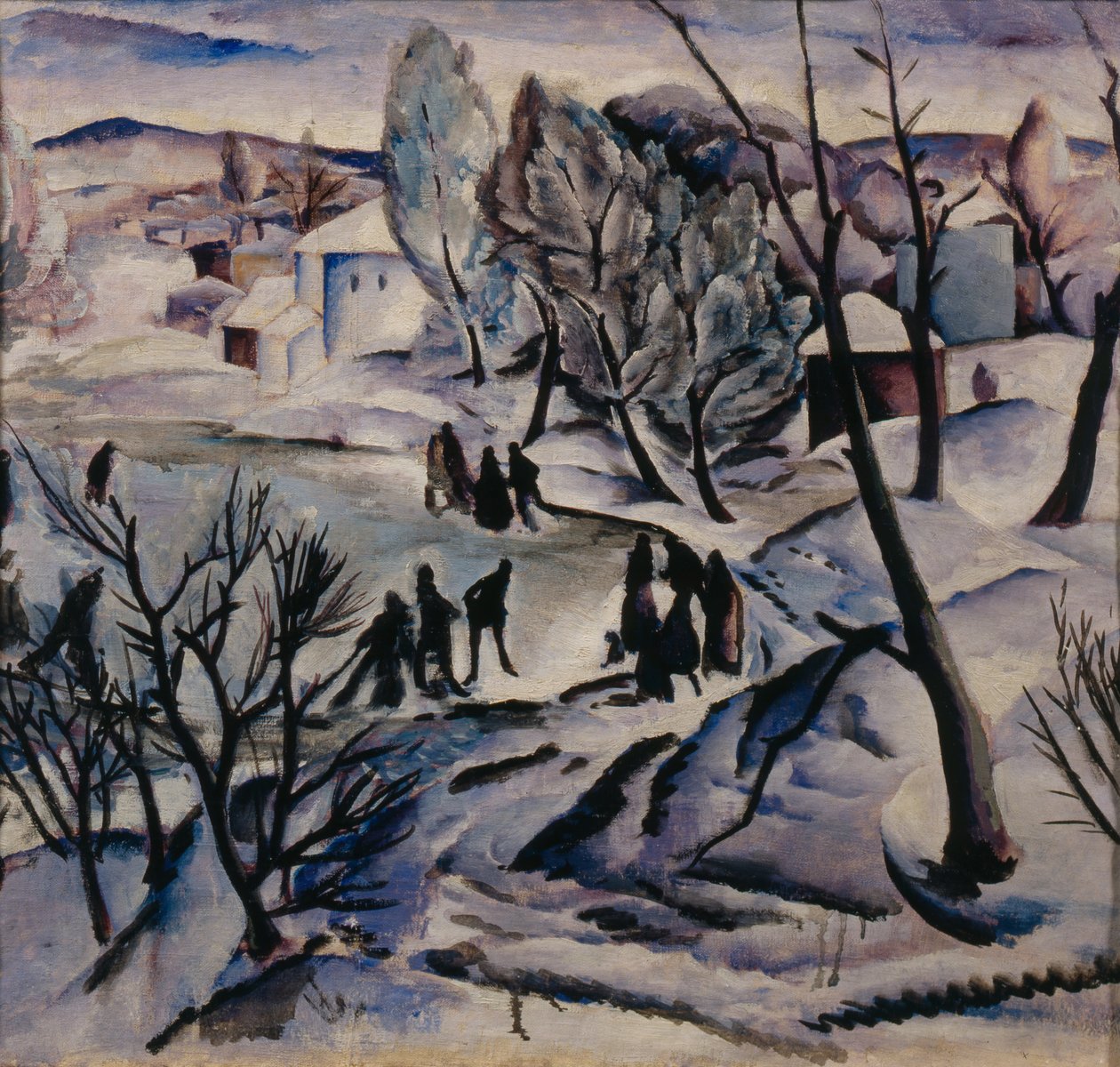 Zima. Zamarznięty staw, 1923-1924 autorstwa Alexei Ilyich Kravchenko