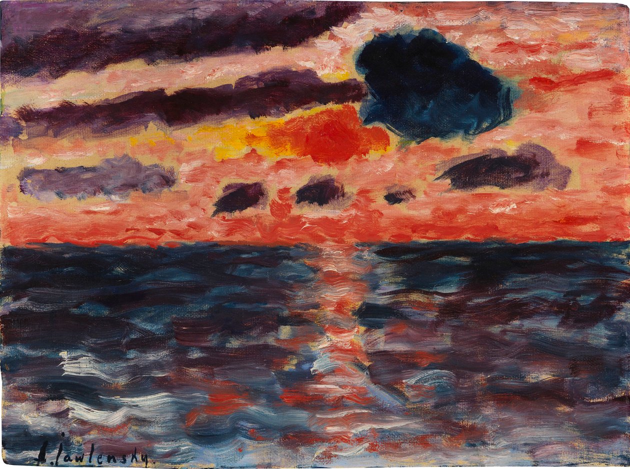 Zachód słońca, Borkum, 1928. autorstwa Alexei Javlensky von