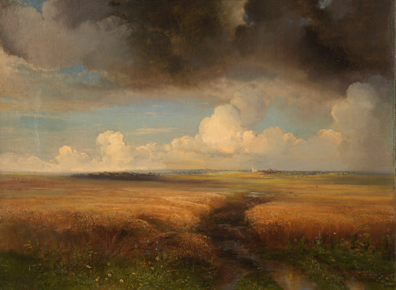 Pole żyta, 1881. autorstwa Alexei Kondratyevich Savrasov