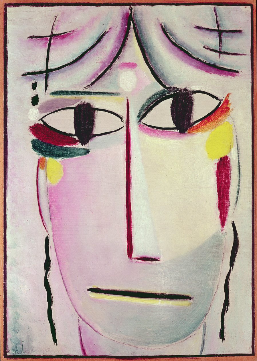 Twarz Odkupiciela, 1920 autorstwa Alexej von Jawlensky