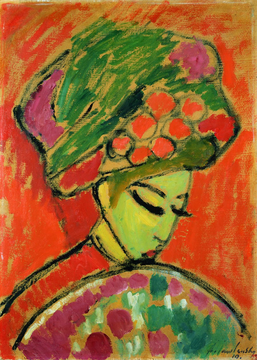 Turban, 1910 autorstwa Alexej von Jawlensky
