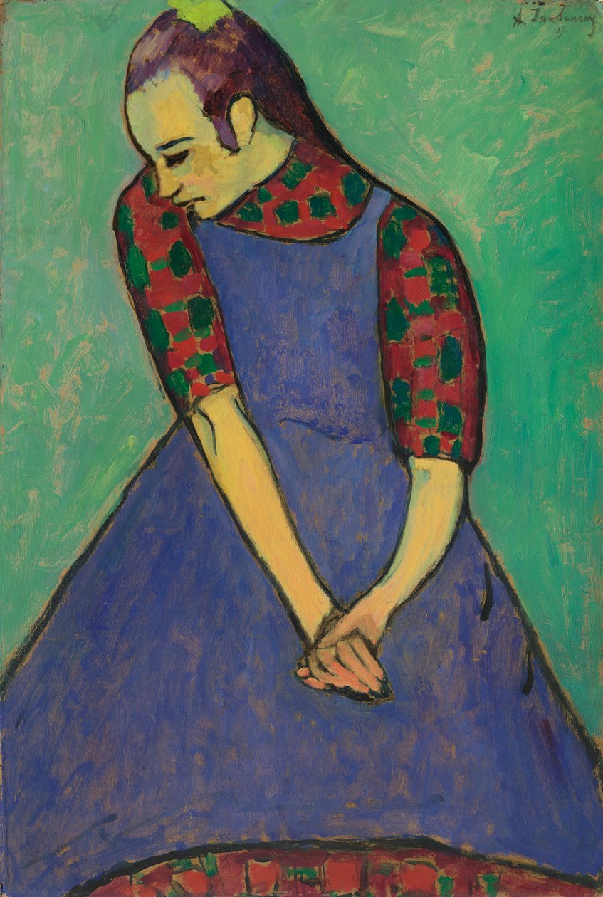 Fartuch niebieski, 1909. autorstwa Alexej von Jawlensky