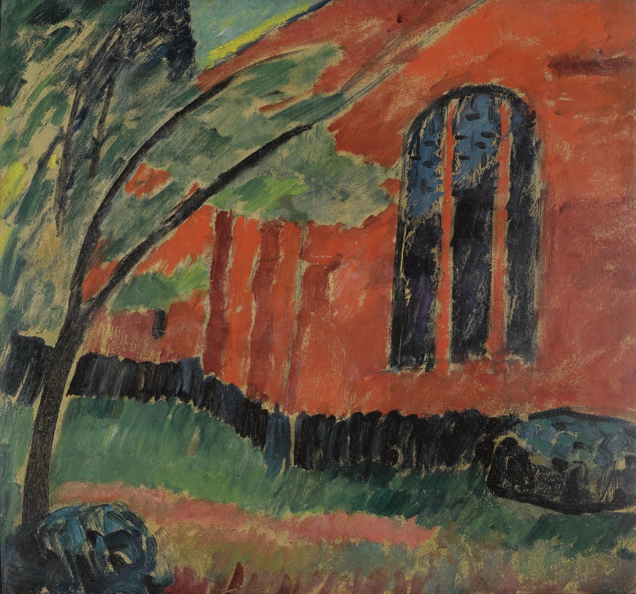 Kościół w Prerowie, ok. 1930 r. 1911 autorstwa Alexej von Jawlensky