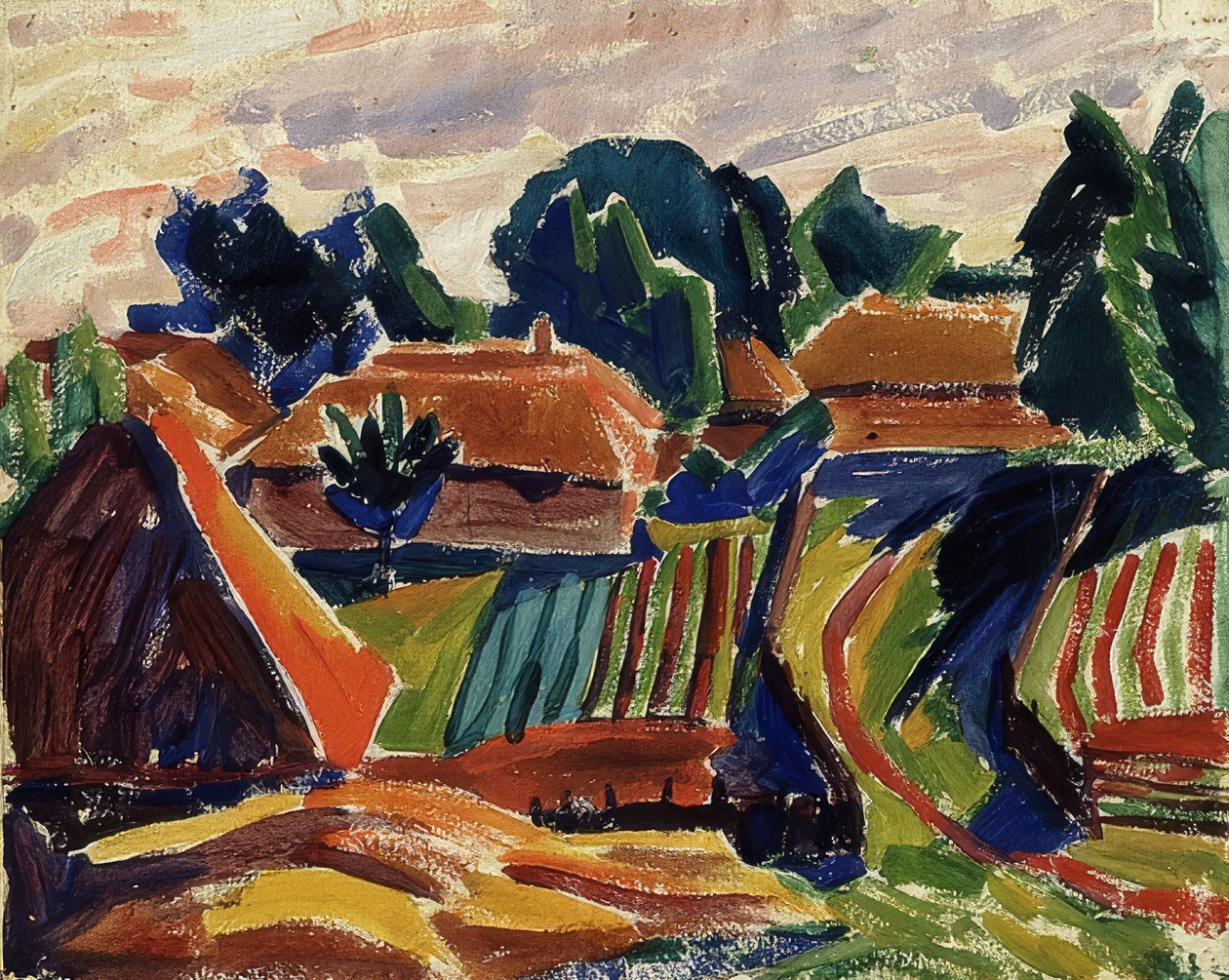 Krajobraz. 1908-12 autorstwa Alexej von Jawlensky
