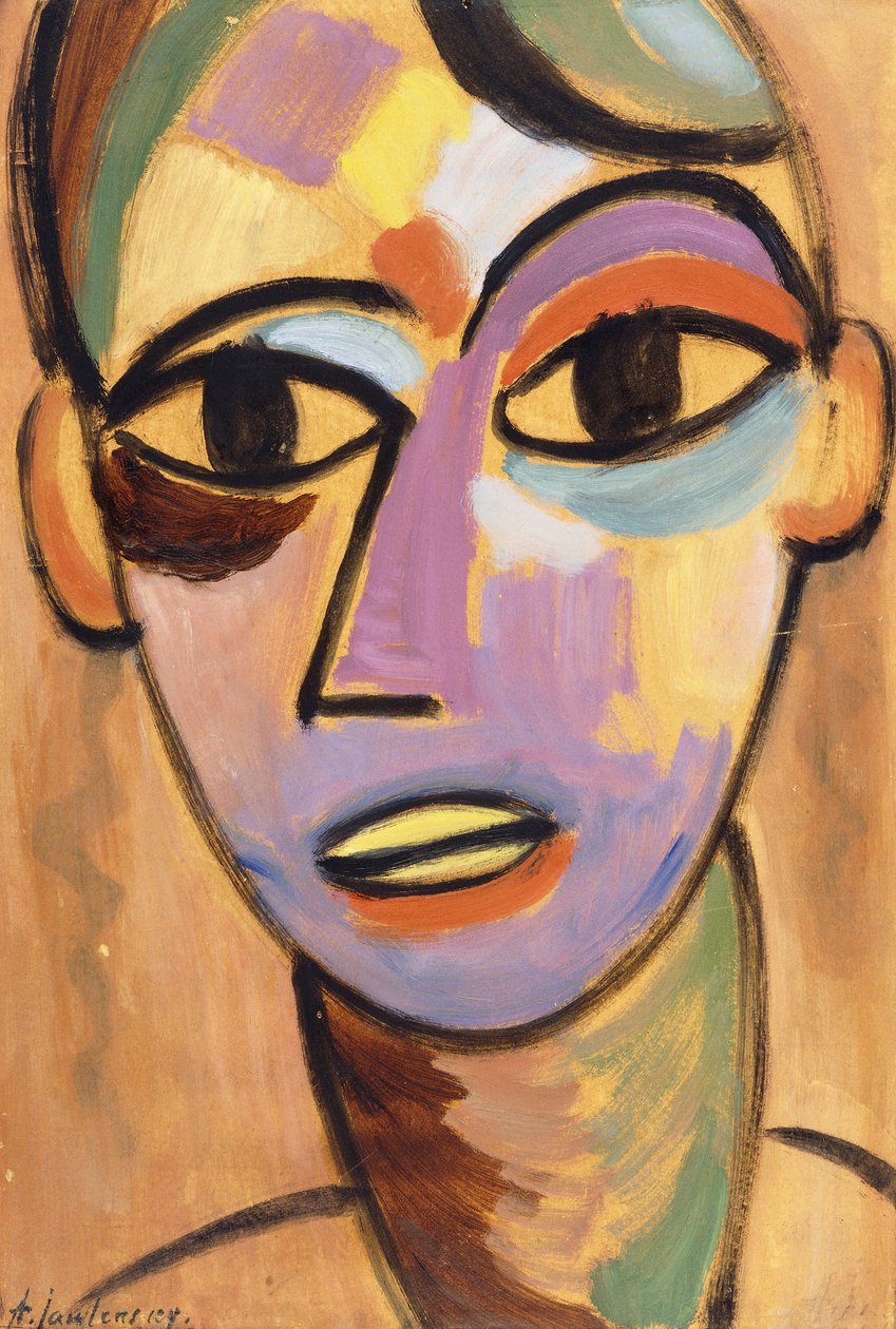 Mystic Head: Jungling Ic.1917 autorstwa Alexej von Jawlensky