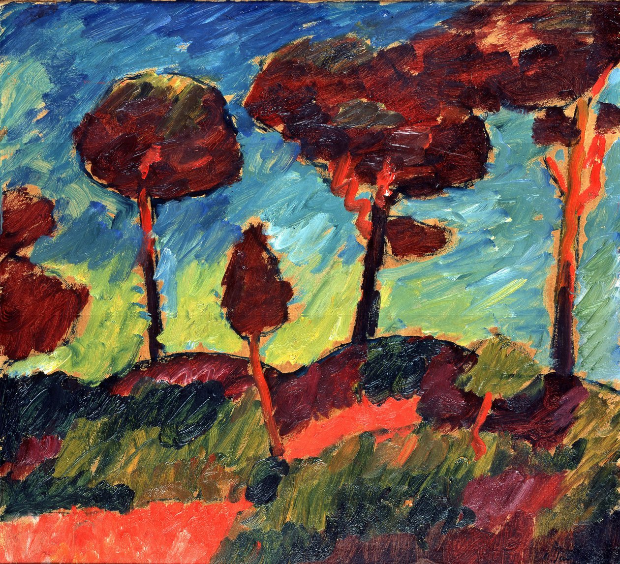 Sosny w Prerowie autorstwa Alexej von Jawlensky