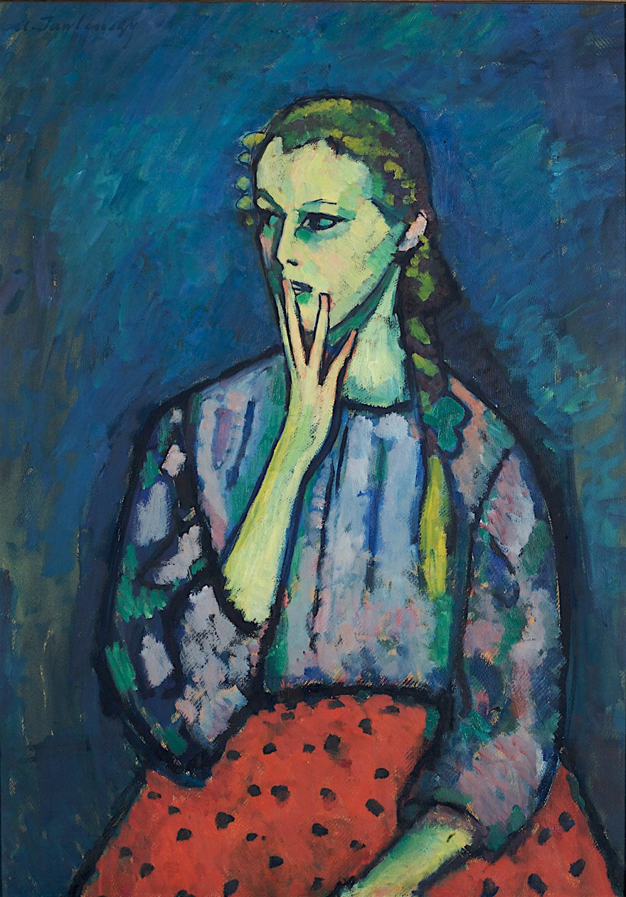 Portret dziewczynki, 1909 autorstwa Alexej von Jawlensky