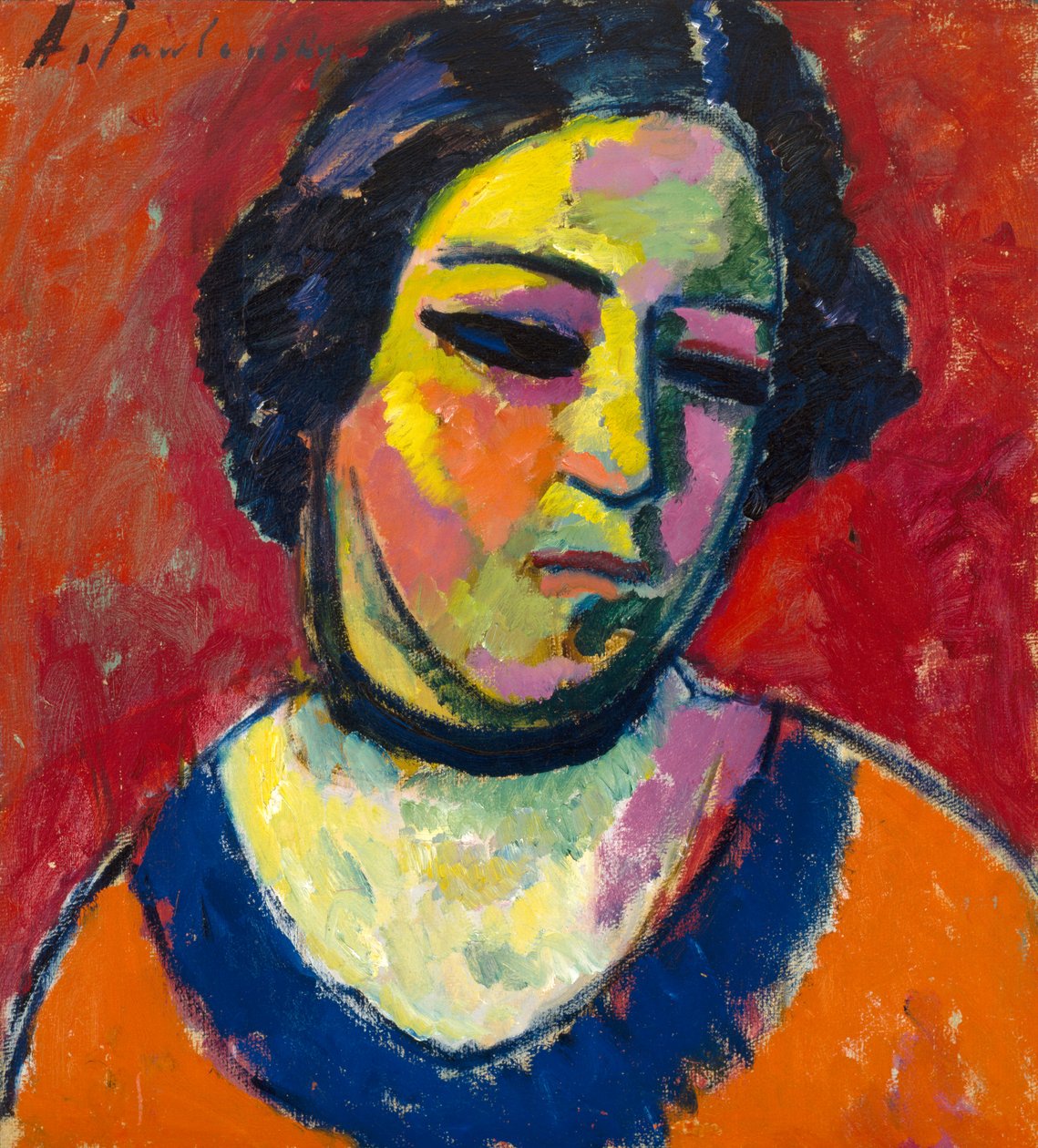Portret kobiety, 1912 autorstwa Alexej von Jawlensky