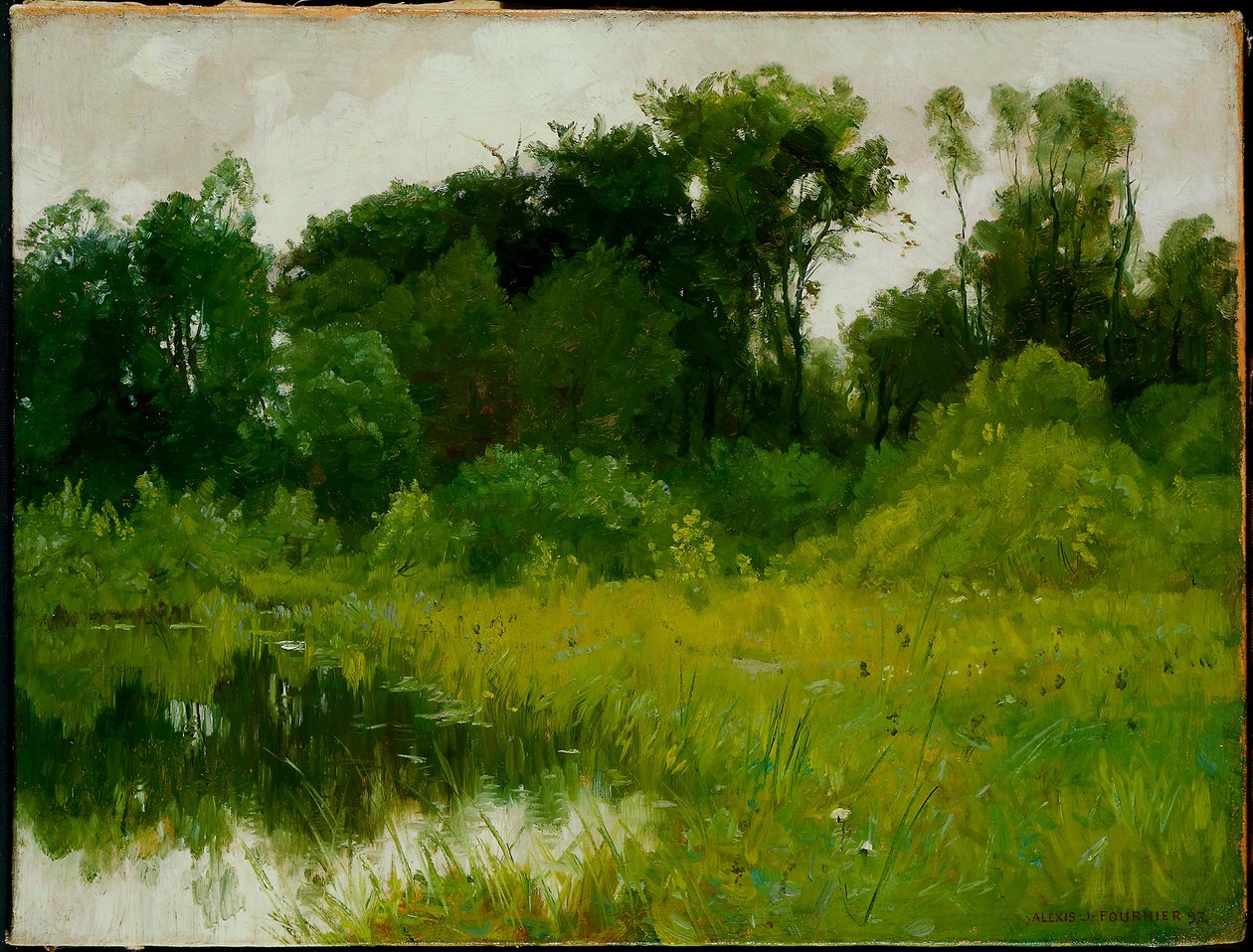 Po deszczu, nad zatoką Minnehaha autorstwa Alexis Jean Fournier