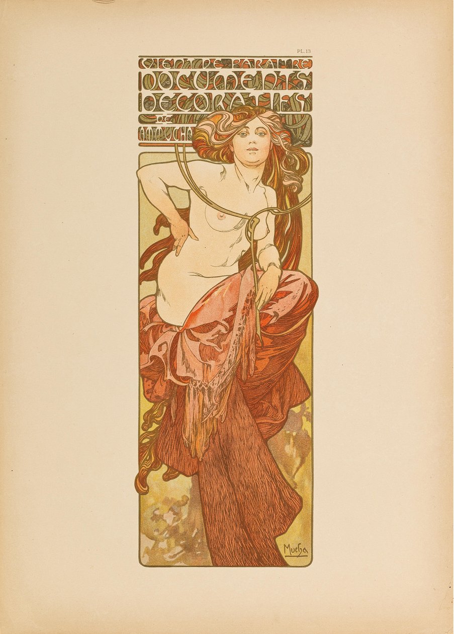 Dokumenty dekoracyjne, 1902. autorstwa Alfons Marie Mucha