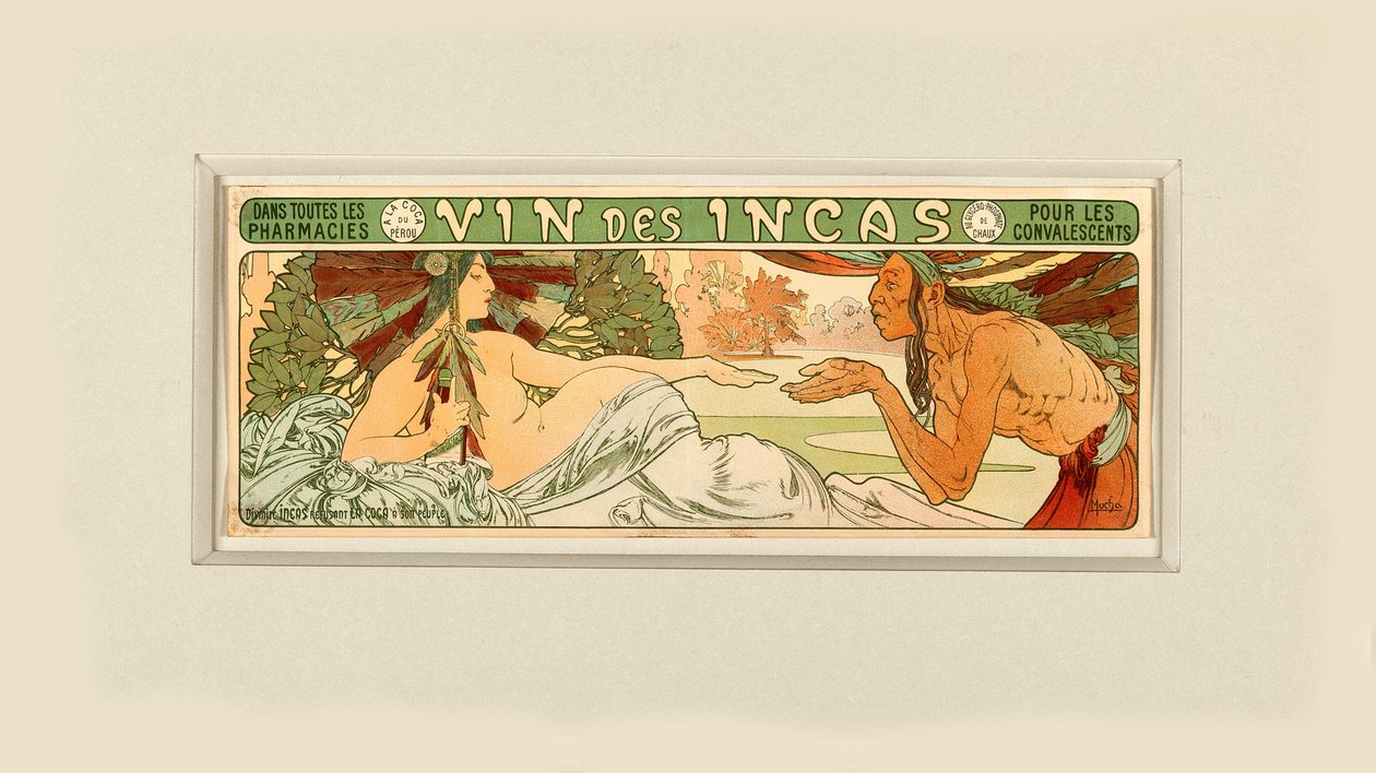 Wino Inków, 1897. autorstwa Alfons Marie Mucha