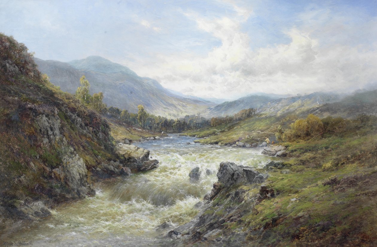 Upadki Tay autorstwa Alfred de Breanski