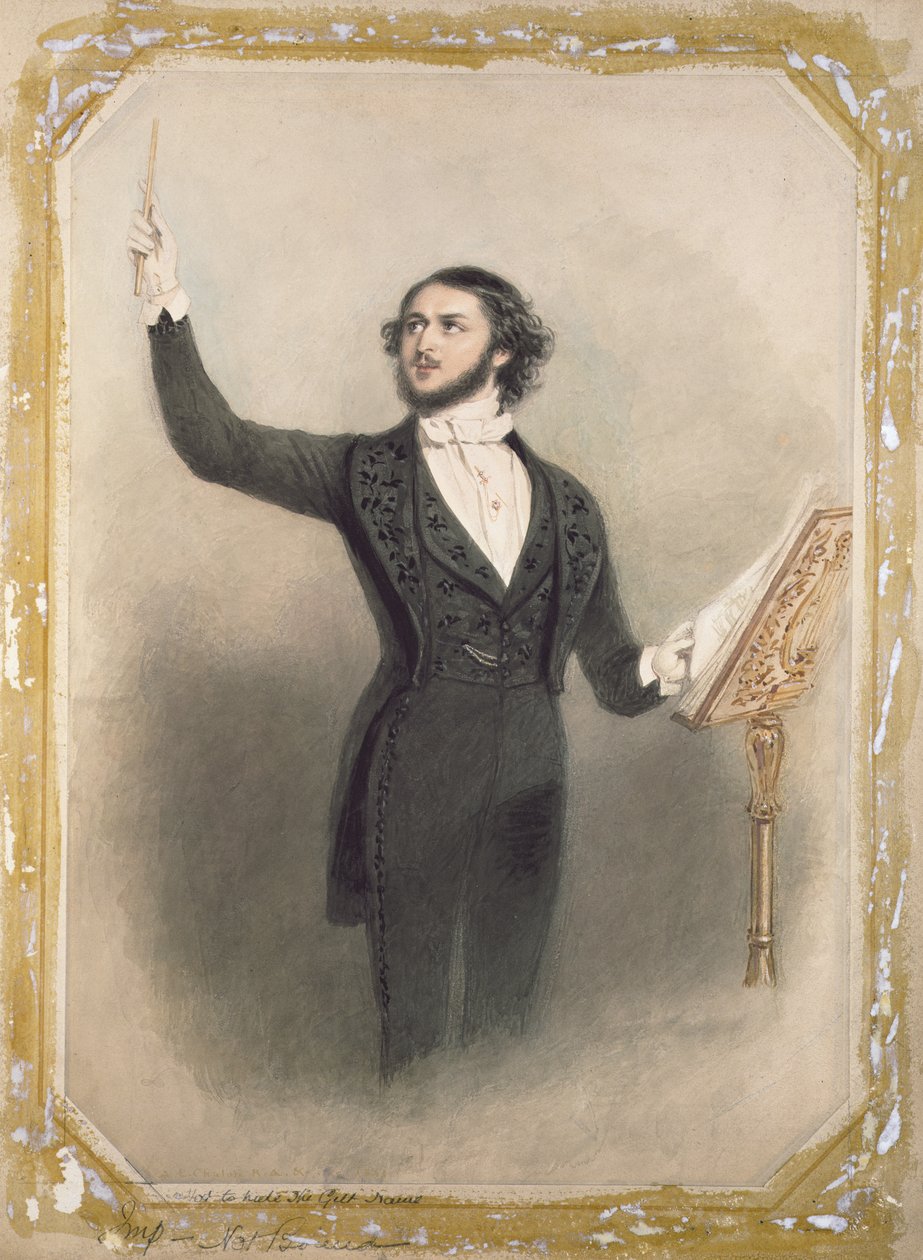 Louis Antoine Julien (1812-60) autorstwa Alfred Edward Chalon