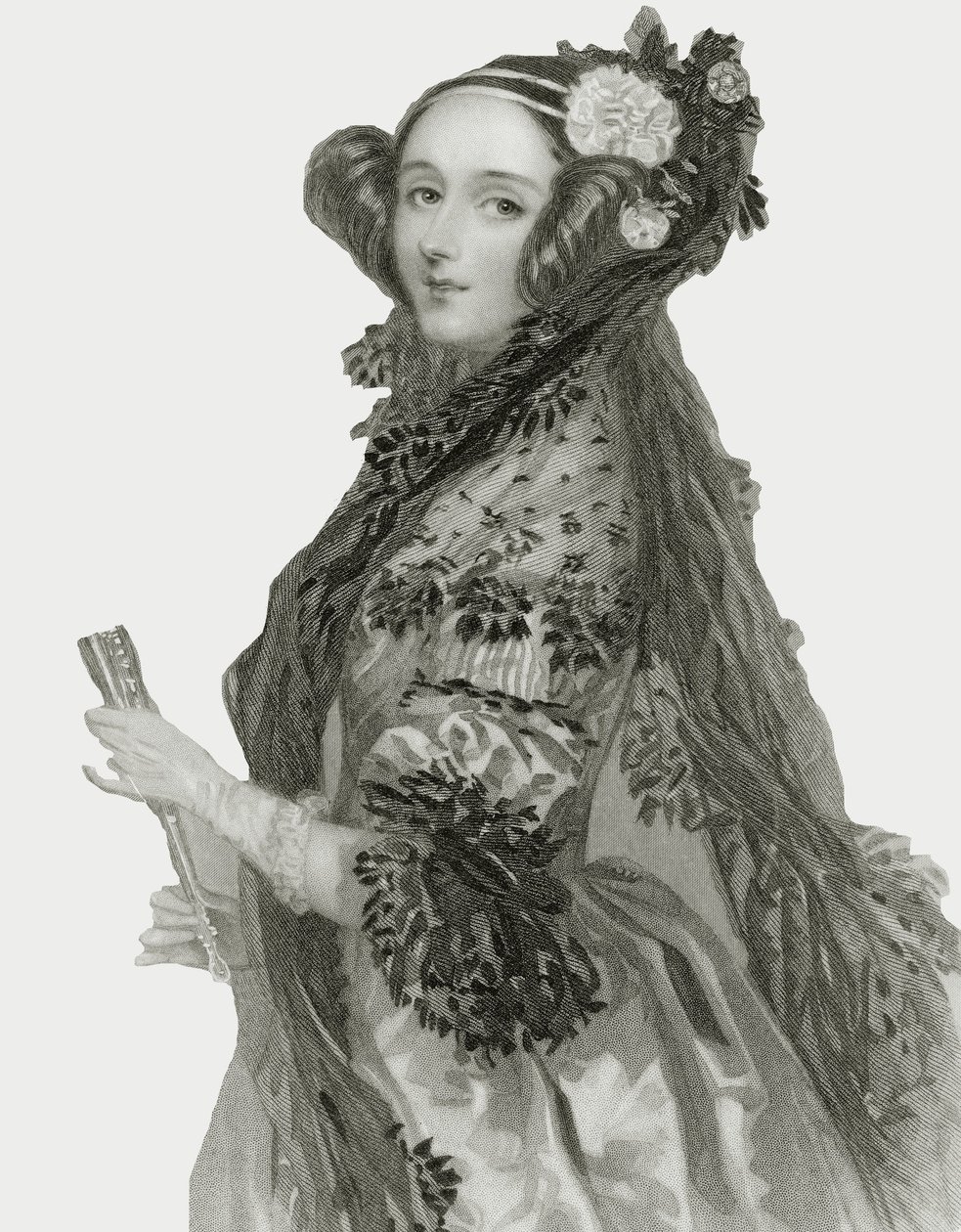 Portret Augusty Ady King (1815 - 1852), hrabiny Lovelace . autorstwa Alfred Edward Chalon