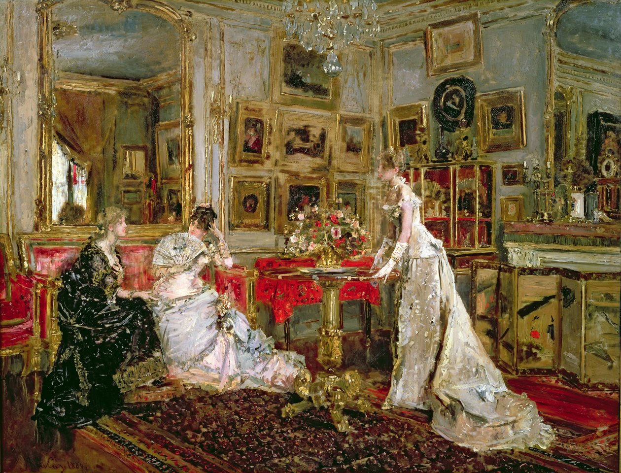 Przyjezdny autorstwa Alfred Emile Stevens