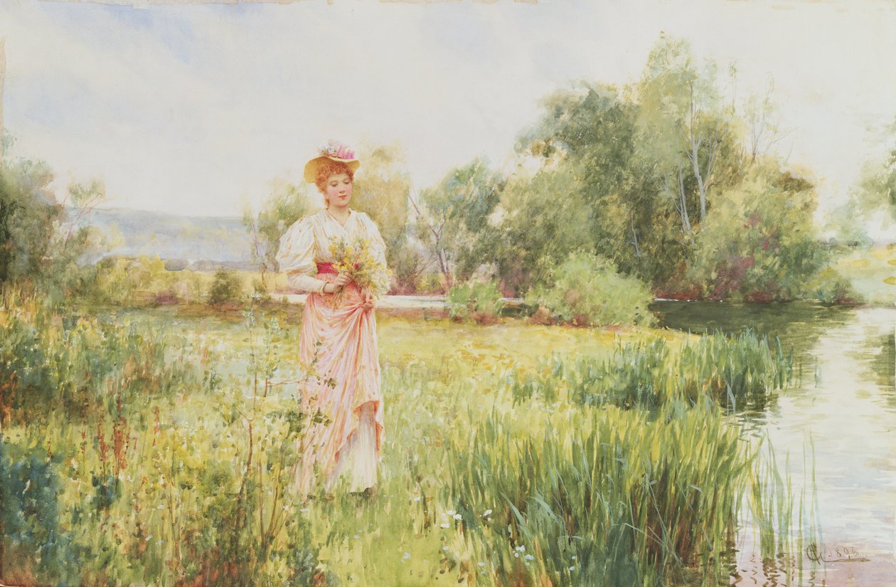 Nad rzeką, 1896 autorstwa Alfred, Jr. Glendening