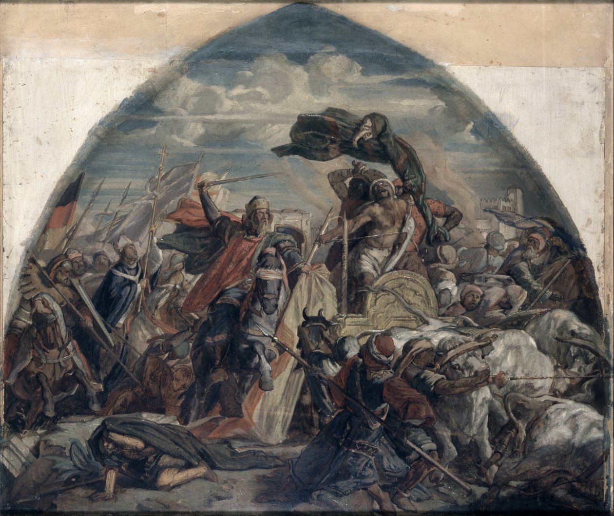 Bitwa pod Kordobą autorstwa Alfred Rethel