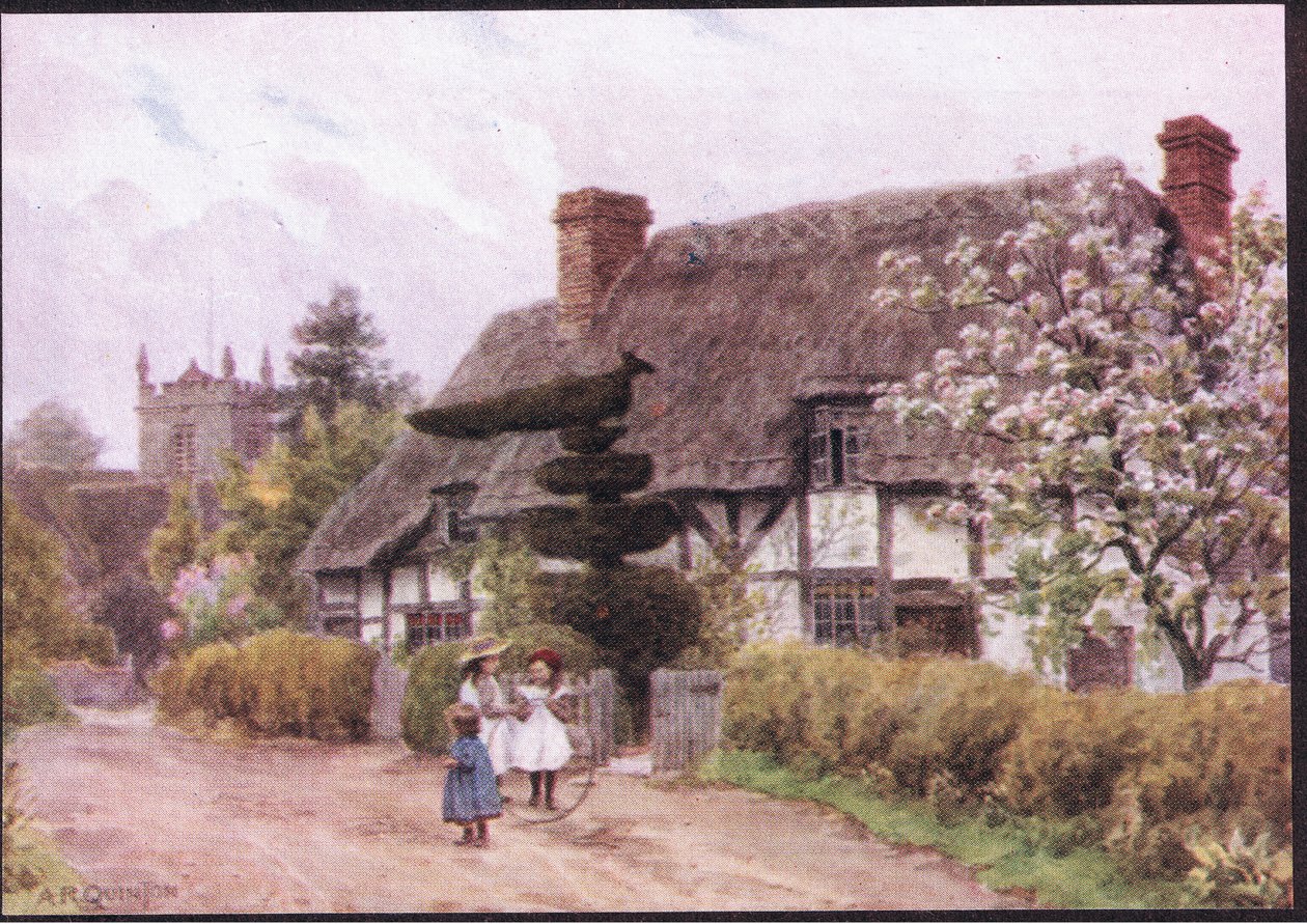 Norton, Nr Evesham, Worcester, z The Cottages and the Village Life of Rural England wydanej przez Dent & Sons Limited, 1912 autorstwa Alfred Robert Quinton
